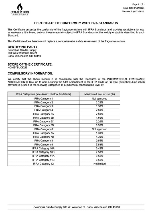 Sweet Honeysuckle Fragrance Oil