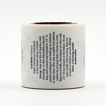 Candle Warning Labels