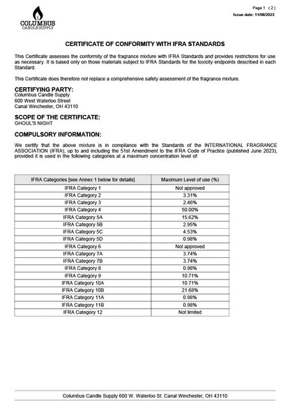GHOUL'S NIGHT Fragrance Oil