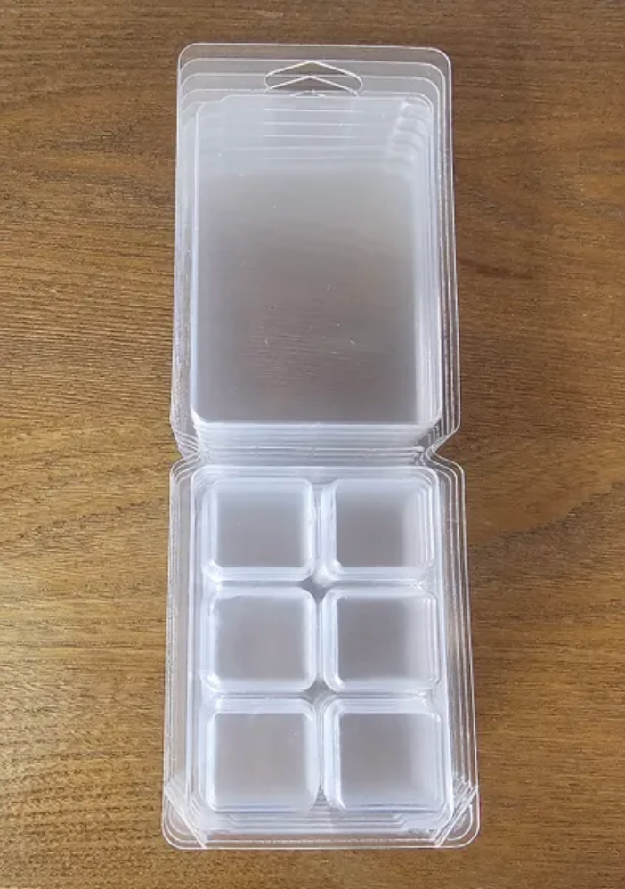 6-Cavity Square Clamshells